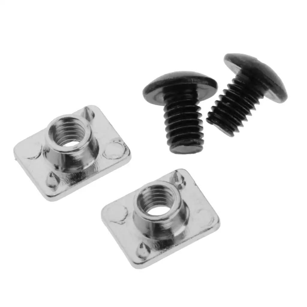 2X Iron Screws And Nuts for Inline Skates Screw Screw Bolts