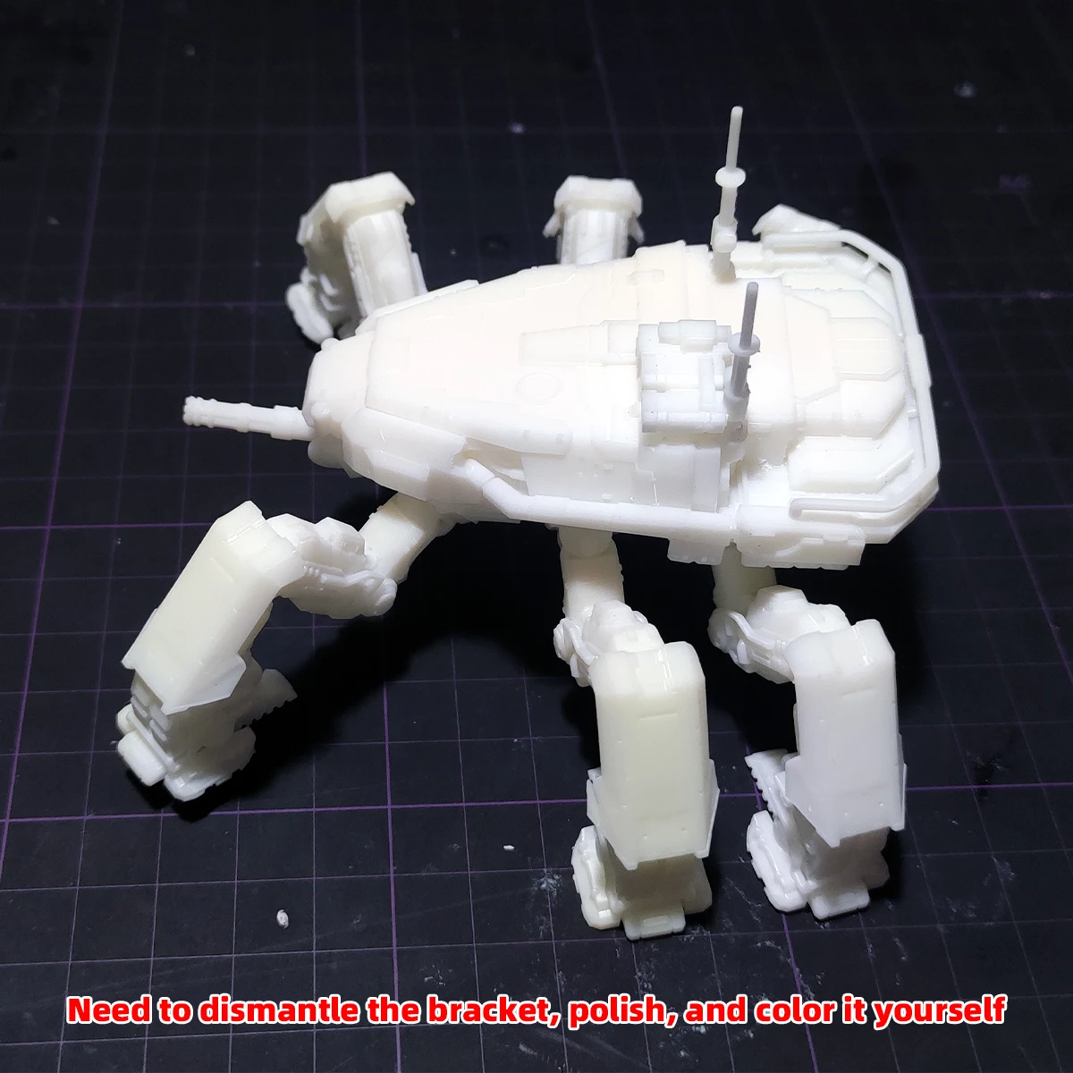 1/72 Modellbausatz 3D Harz Miniatur Diorama Gebäude Unbemalt Sci-Fi Mecha Panzer Hexapod DIY – Detail 3