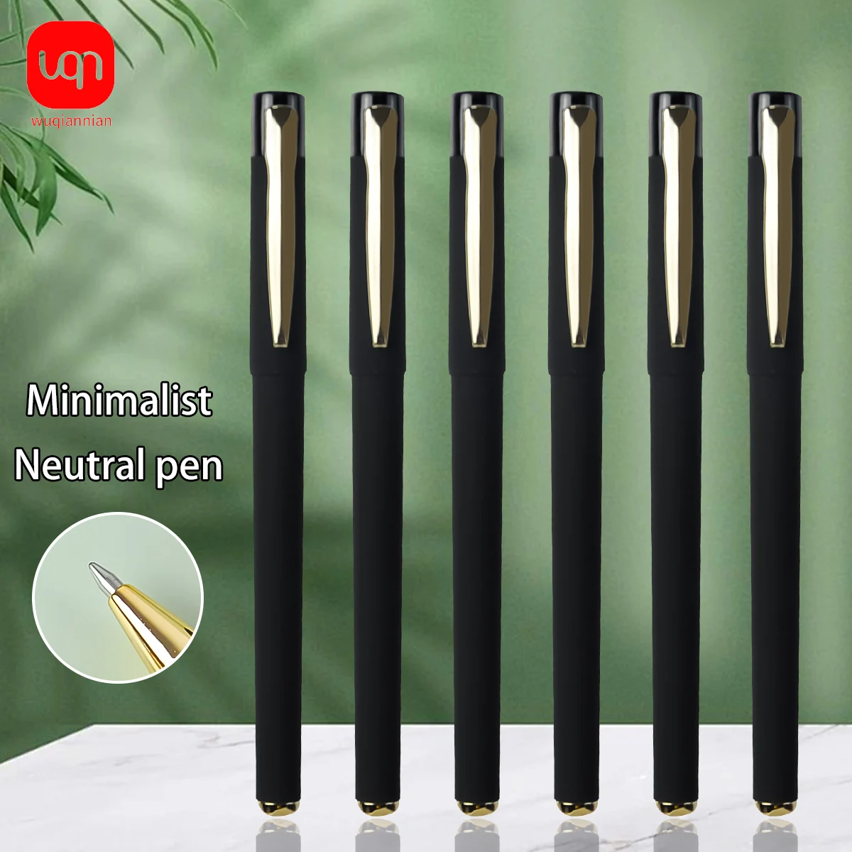 

WQN-3/6/12CPS Classic Black Gel Pen, 0.7mm Nib, Smooth Writing, Black Ink, Suitable For Writing And School Office Supplies