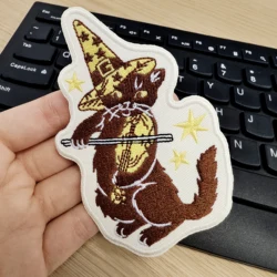 1PC Violin Cat Embroidered Patch Musician Funny Cartoon DIY Gift Iron On Sew On Patches For Clothes Cap Bag Jacket Trucker Hat
