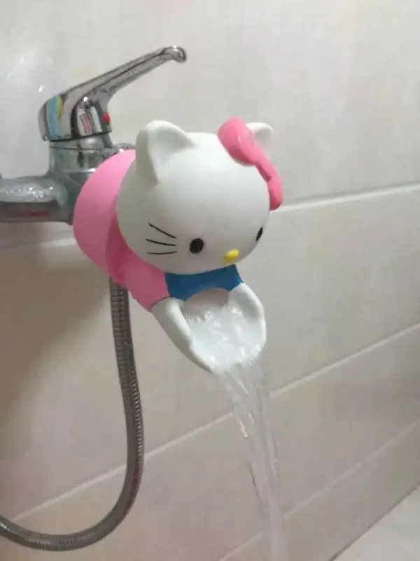 

Sanrio Children's Cartoon Faucet Extender Hello Kitty Baby Hand Sanitizer Sink Extender Extension Mouth Extension Head Kids Gift