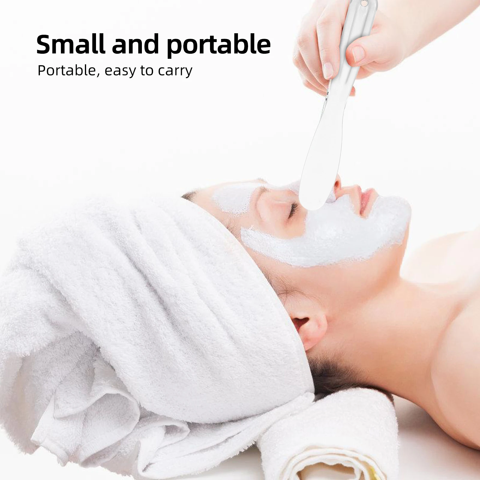 Aplicador de máscara de plástico, raspador grueso, herramienta de mezcla de belleza, espátula de crema transparente, gelatina corporal, bricolaje, cuidado de la piel, viaje