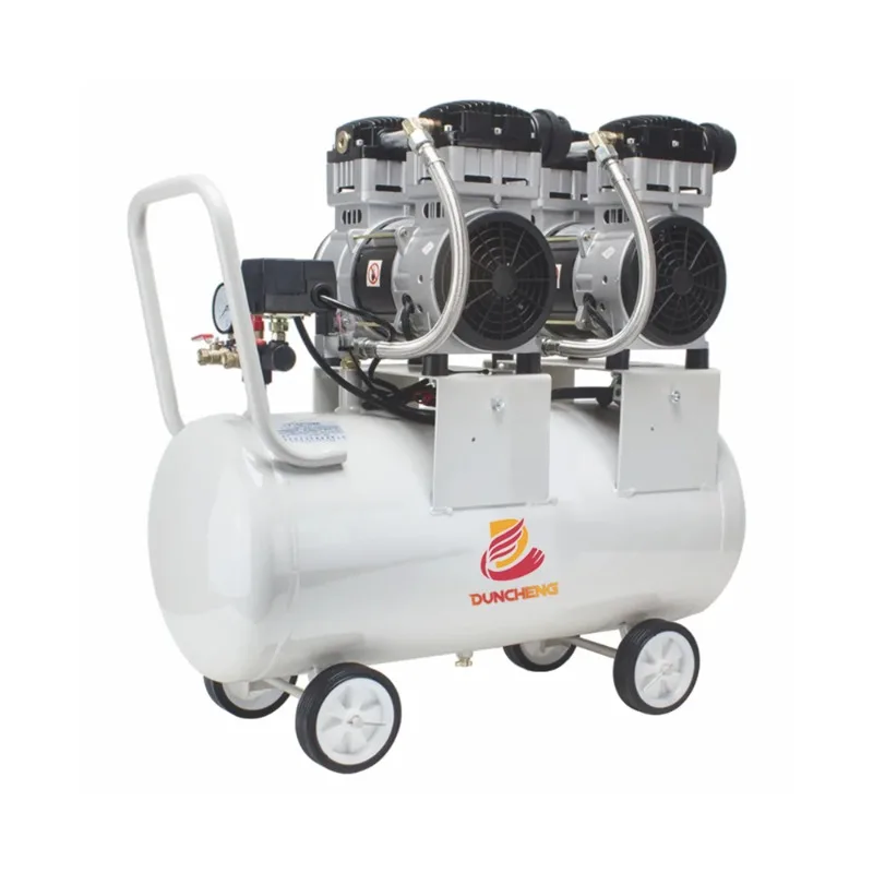 

Silent 3200W Oil-Free 4 Piston Air Compressor 120L Portable Stainless Steel Tank Bearing Core Screw Type Industrial Compressor