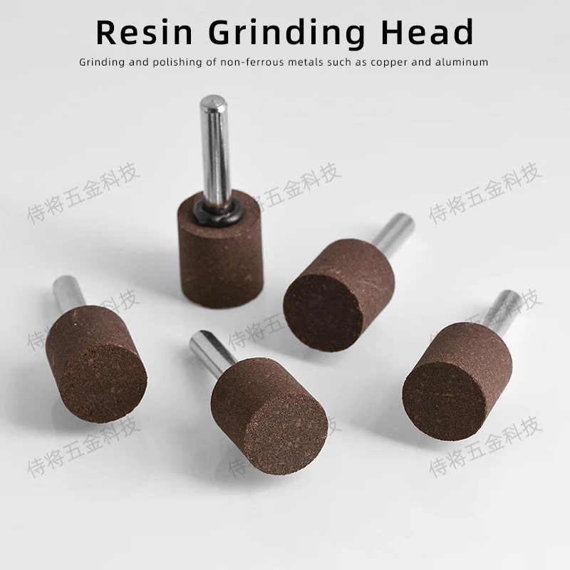 6mm Shank Ceramics Resin Grinding Head For Grinding Copper Aluminum Non-ferrous Metal Electric Pneumatic Rotary Polishing Tools