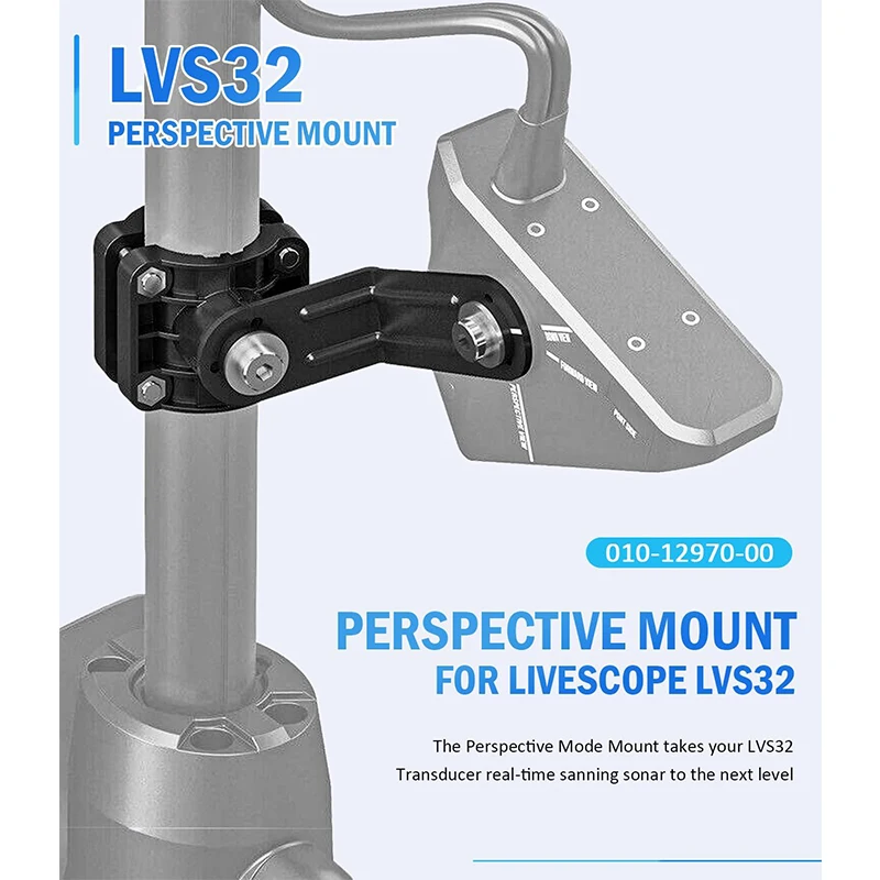010-12970-00 Perspective Mode Mount Compatible with Panoptix Livescope LVS32 Perspective Mode Transducer Mount