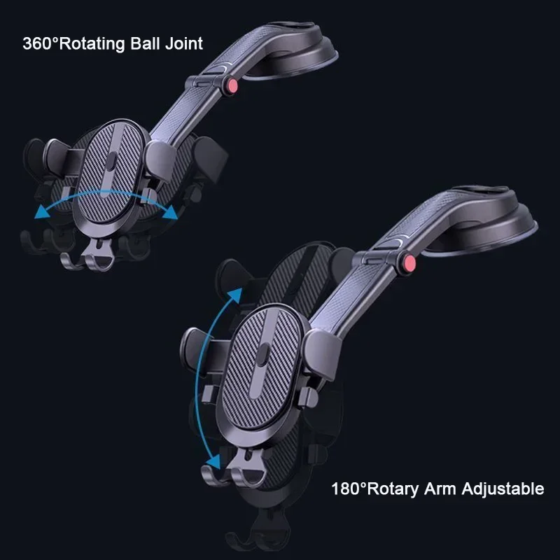 Car Phone Holder Stand Gravity Dashboard Phone Holder Mobile Phone Support Universal For iPhone 15 14 13 12 11 Xiaomi Samsung