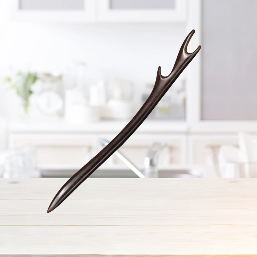 

Ebony Hairpin Stick Wood Accessories Hairsitck Retro Vintage Women Chopstick Hand Carved Natural Elegant Hair Styling Tool