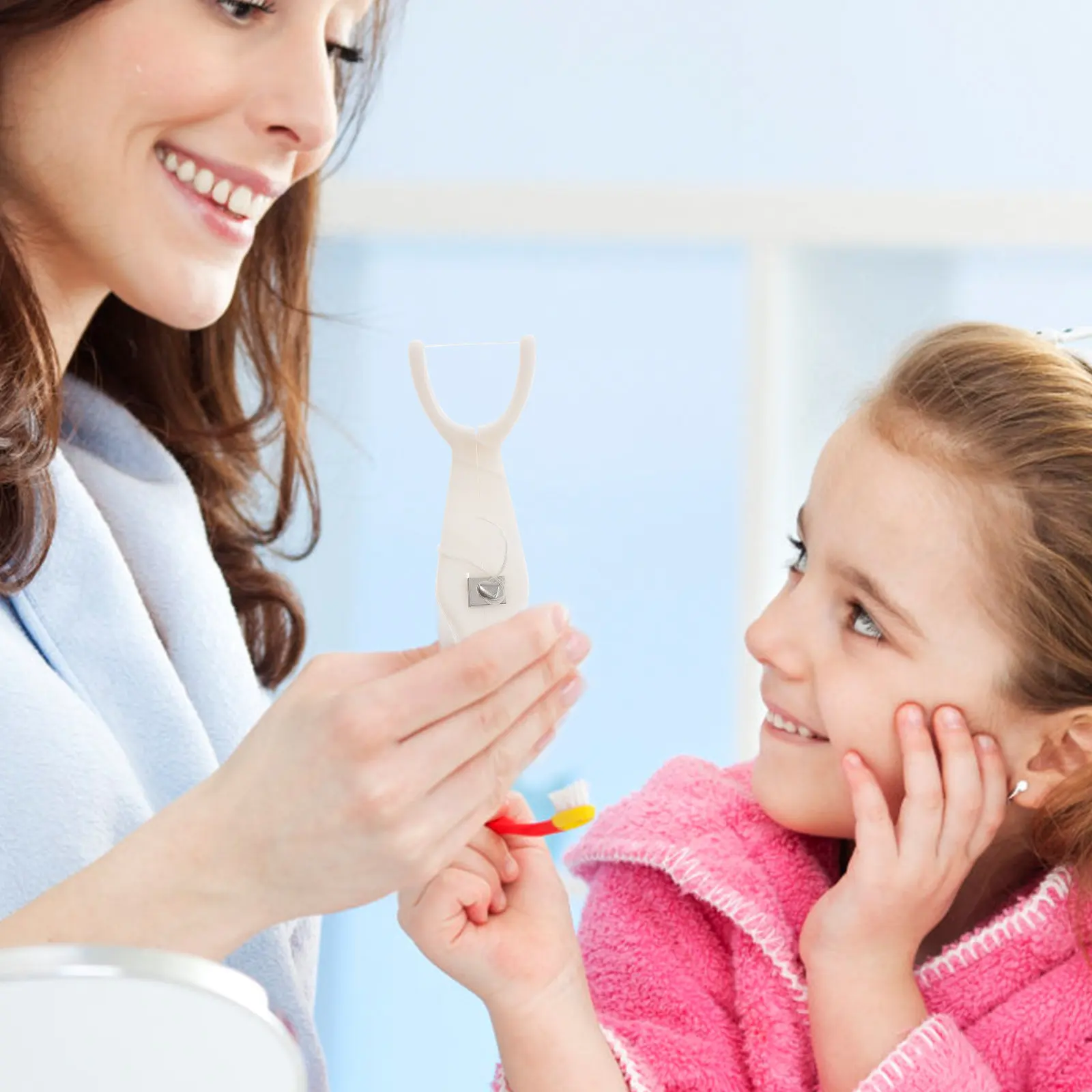 

1 шт. Держатель для зубной нити, сменный, эргономичный дизайн, портативный, для чистки зубов, инструмент для ухода за полостью рта, подставка для зубных нитей