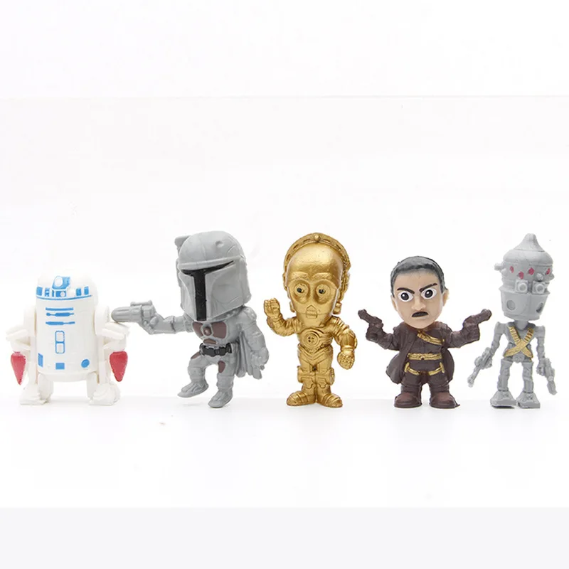 14-16個/セット ダース・ベイダー マンダロリアン ディナージン ベイビーヨーダ スカイウォーカー R2-D2 C-3PO BB-8 アクションフィギュア 映画 漫画 PVCモデル