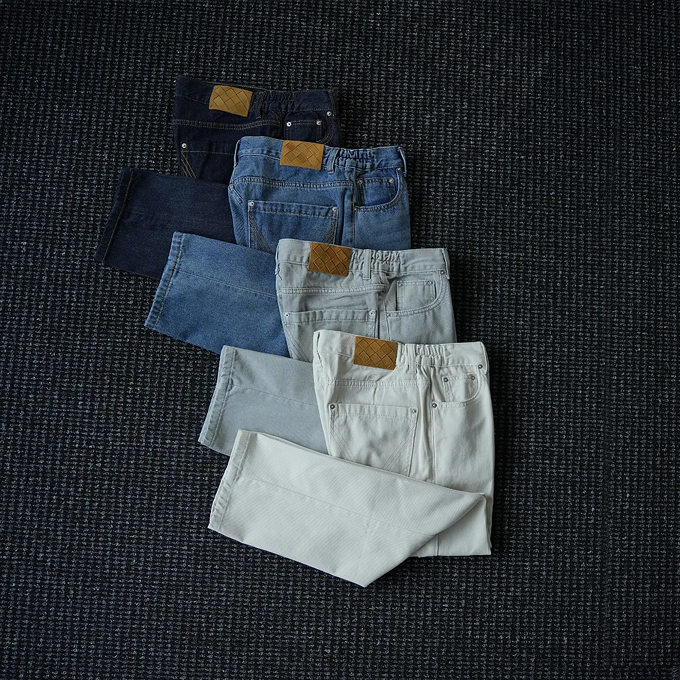 

Осенние и зимние высококачественные узкие прямые джинсы для мужчин и женщин в стиле ретро, классические тонкие брюки в стиле old money, модные.