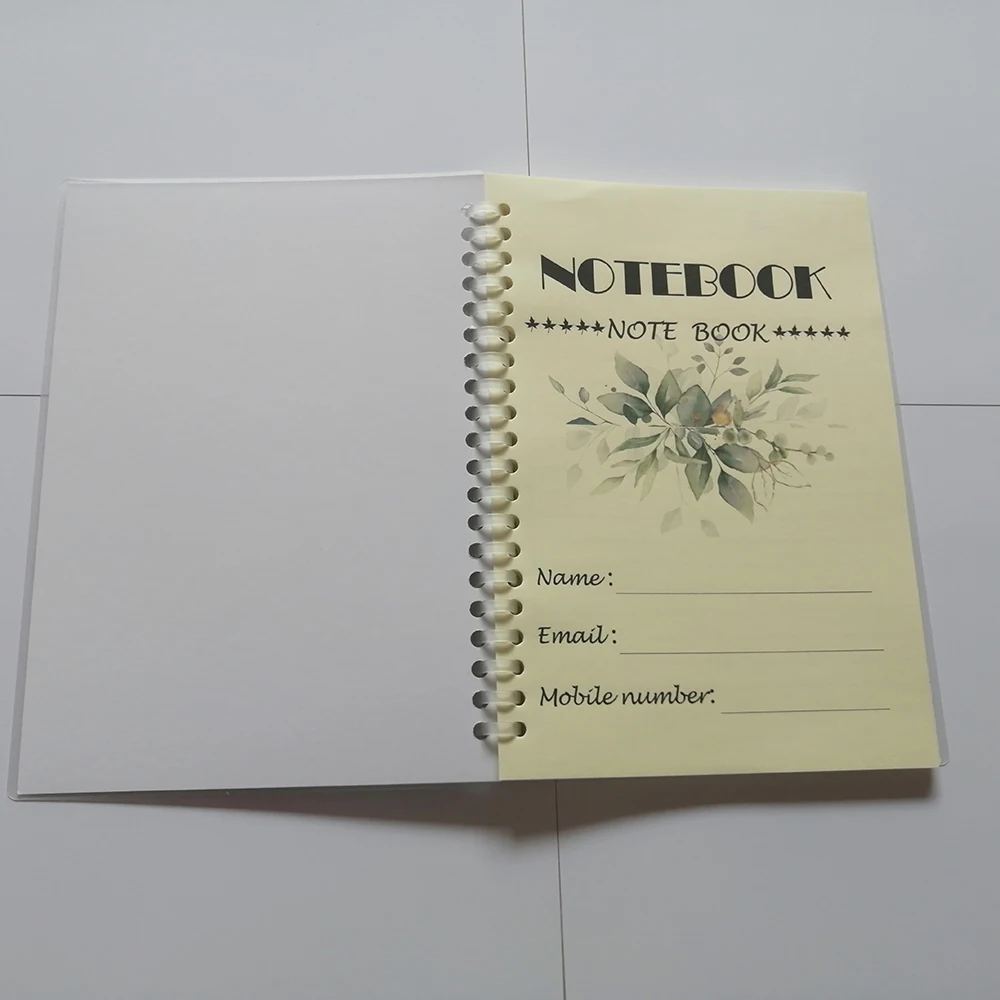 Custom Photo 3D Printing A5 Spiral Notebook DIY Picture Customize Note Book Personalized Cover Customizing Image Writing Books