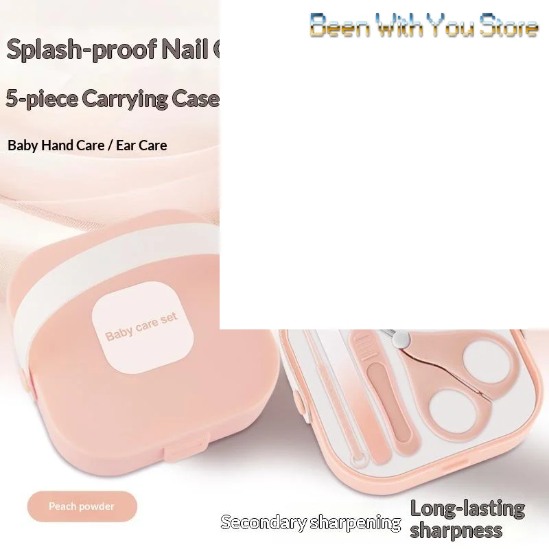 Kinder Maniküre Kit Baby Nagel Schere Baby Nagel Pflege Werkzeug Set Kind Sicher Tragbare Nagel Clipper Trimmer Datei Booger Clip Mit Box