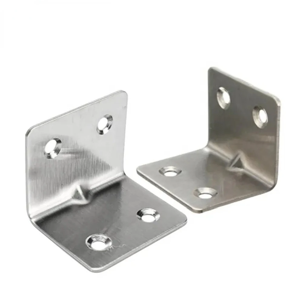 20 PCS Zinc plated brackets best selling custom made Flat Metal Stamping Zinc Plated widely usage Steel L Shape Bracket