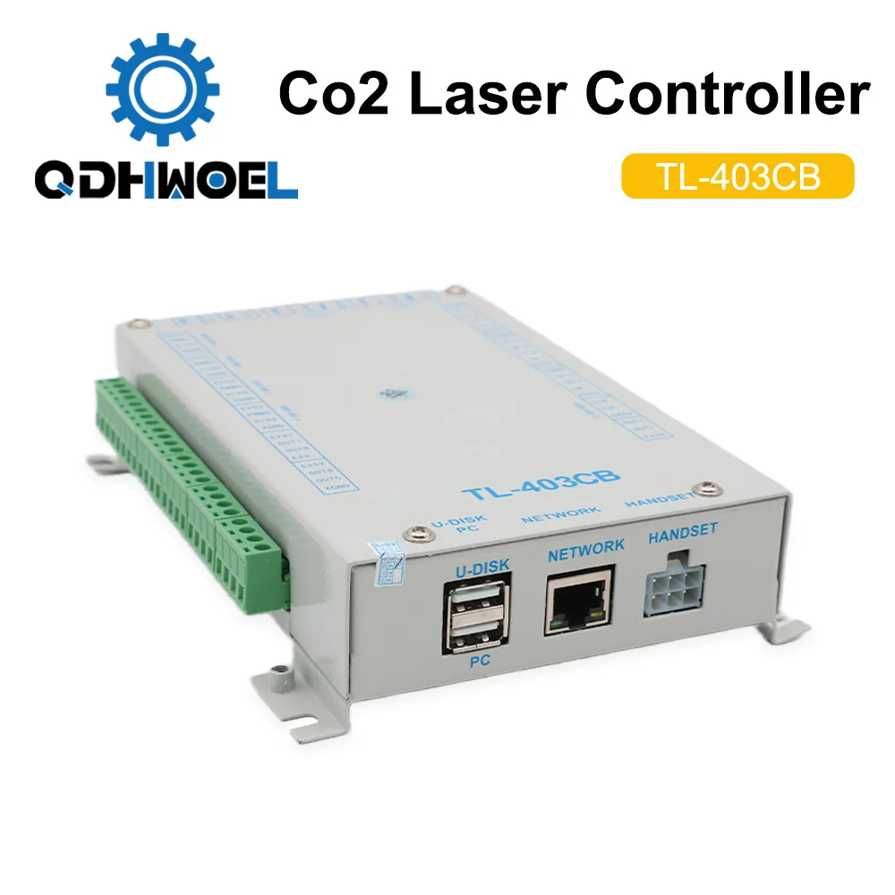 QDHWOEL Co2 وحدة تحكم بالليزر Topwisdom TL-403CB لوحة لآلة النقش والقطع بالليزر
