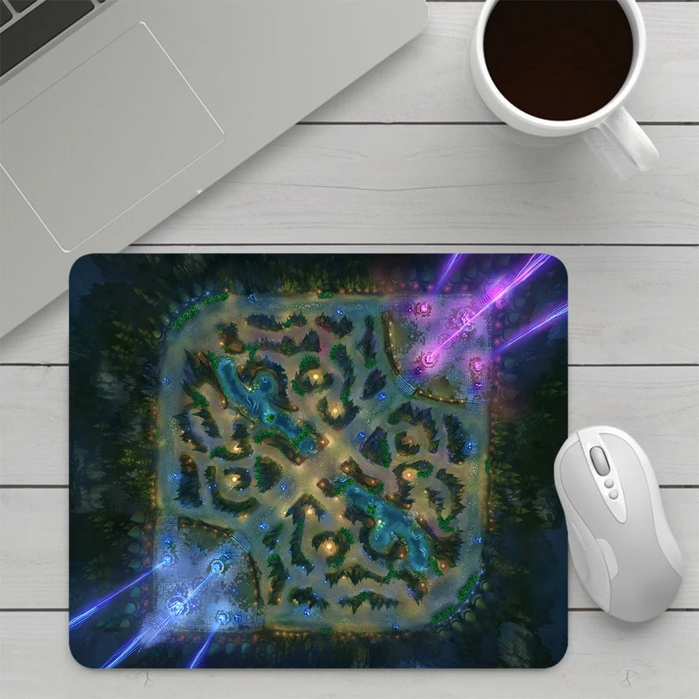 League of Legends Map Small Gaming Mouse Pad Computer Mousepad PC Gamer Mouse Mat Laptop Office Mausepad Keyboard Mat Desk Pad