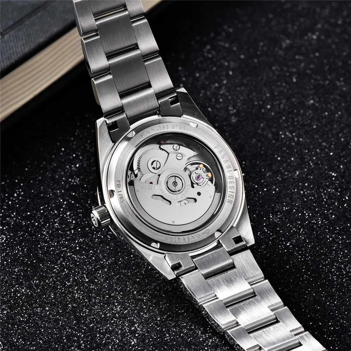 PAGANI DESIGN PD1785 Commerce Men\'s Automatic Mechanical Watch TMI NH35A Waterproof Stainless Steel Sapphire Watch reloj hombre