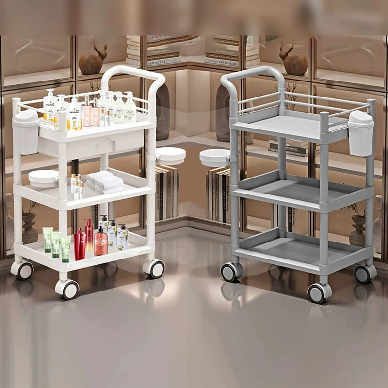 Trolley Hairdressing tool cart beauty salon specific handcart storage rack lash cart medical wheels salon equipments furniture