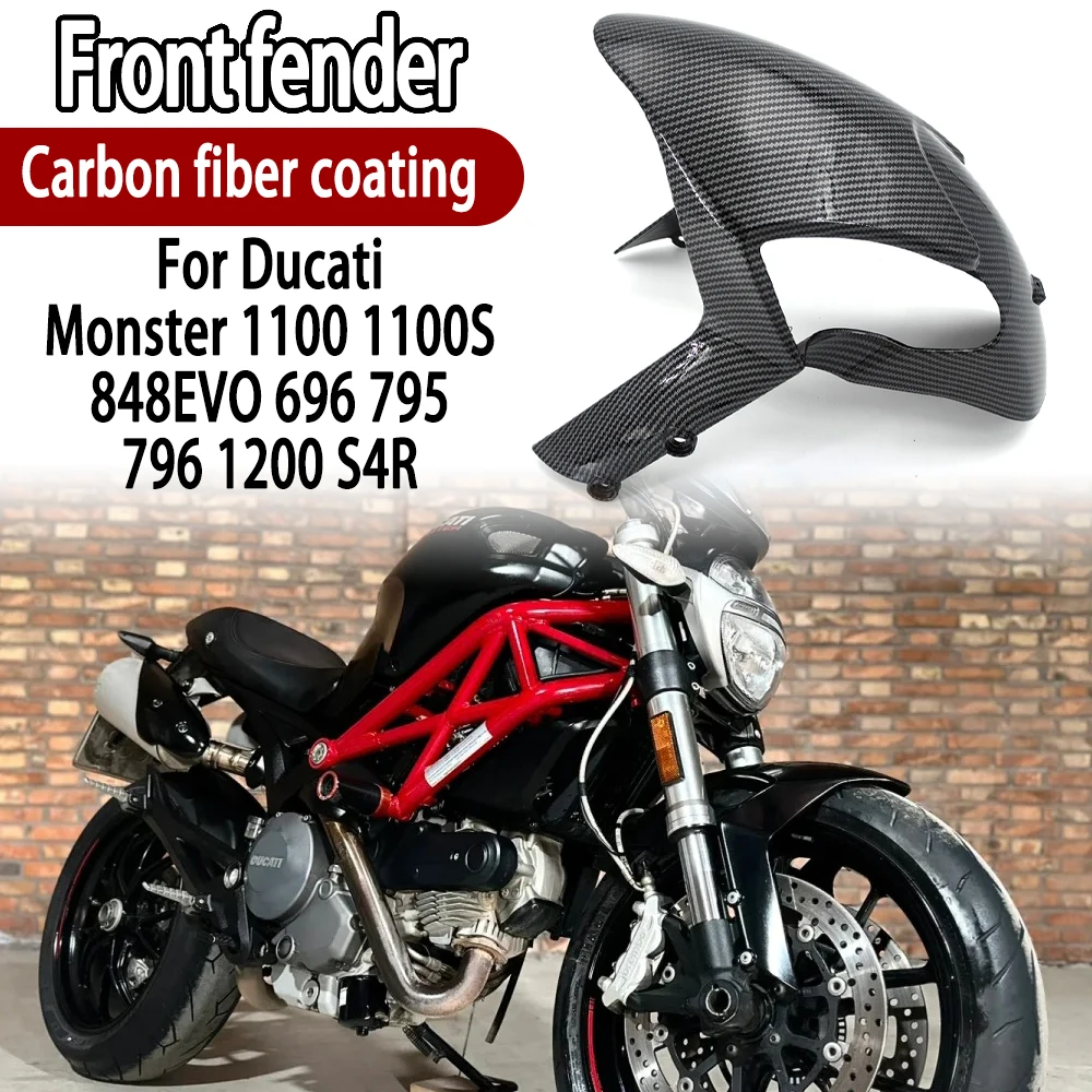 

For Ducati Monster 696 795 796 848EVO 1200 S4R 1100 1100S Motorcycle Front Fender Mudguard Tire Mud Splash Cover Guard Faring