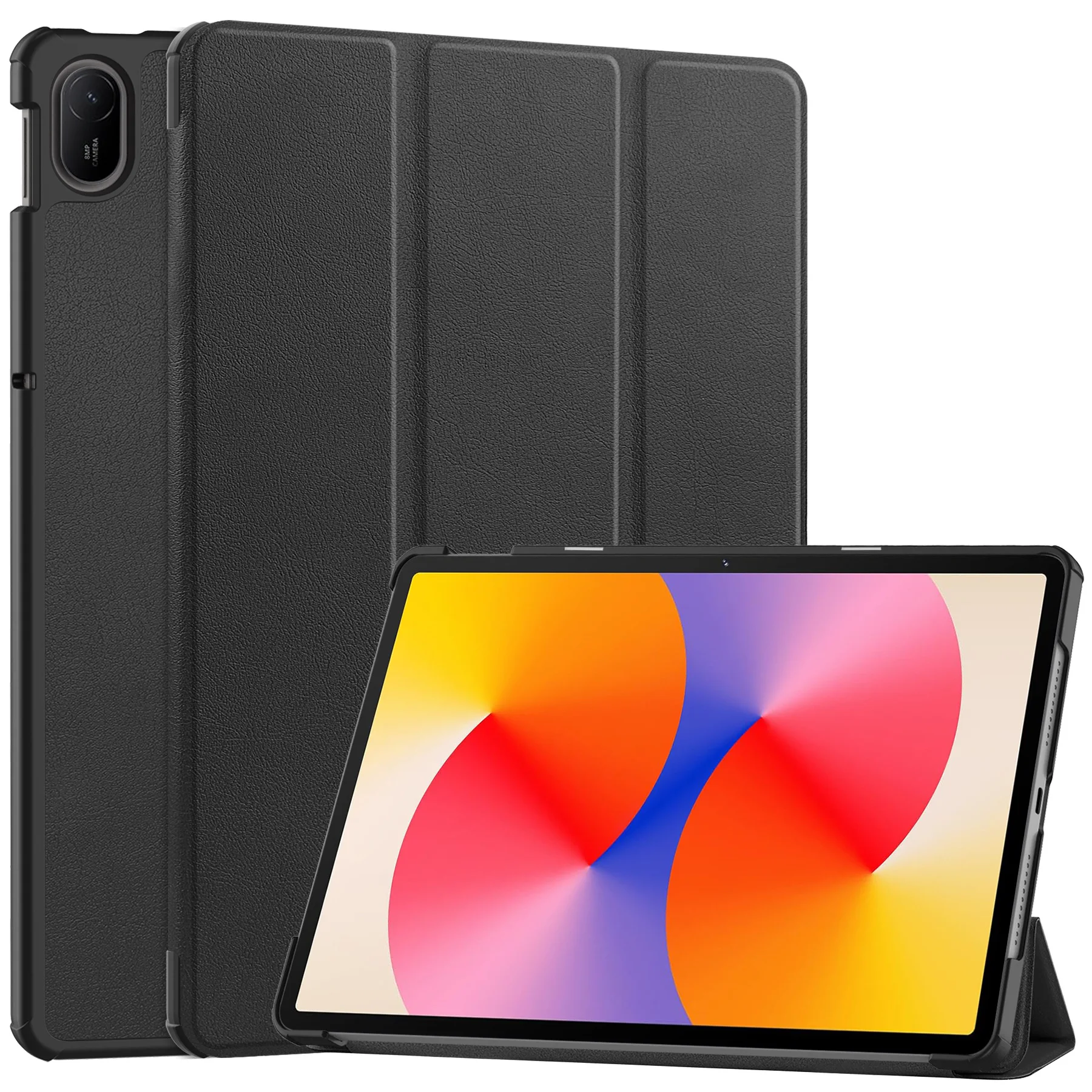 

Solid Color Tablet Case For Huawei Matepad Se 11 Inch Case 2024 Shockproof Flip Stand Smart Sleep Leather Case For Ags6-w00