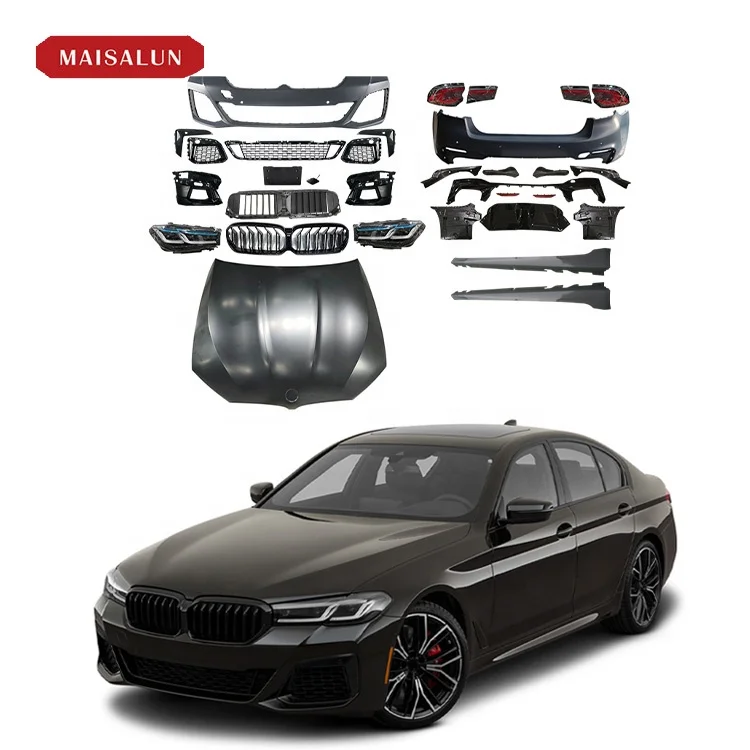 

BR Modification Club For 5 Series PRE-LCI G30 G38 PP Material Primer Upgrade LCI M-Tech M Sport Style Body Kit With Headligh