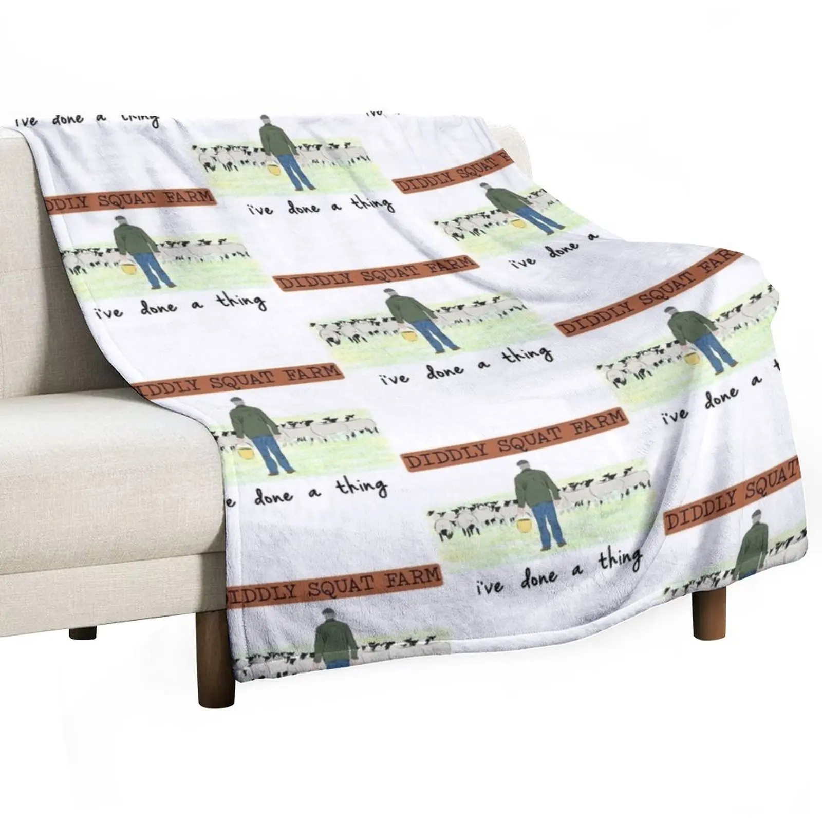 Farmer Jeremy Throw Blanket Decorative Throw Moving Soft Plaid Large Soft blankets and throws Blankets