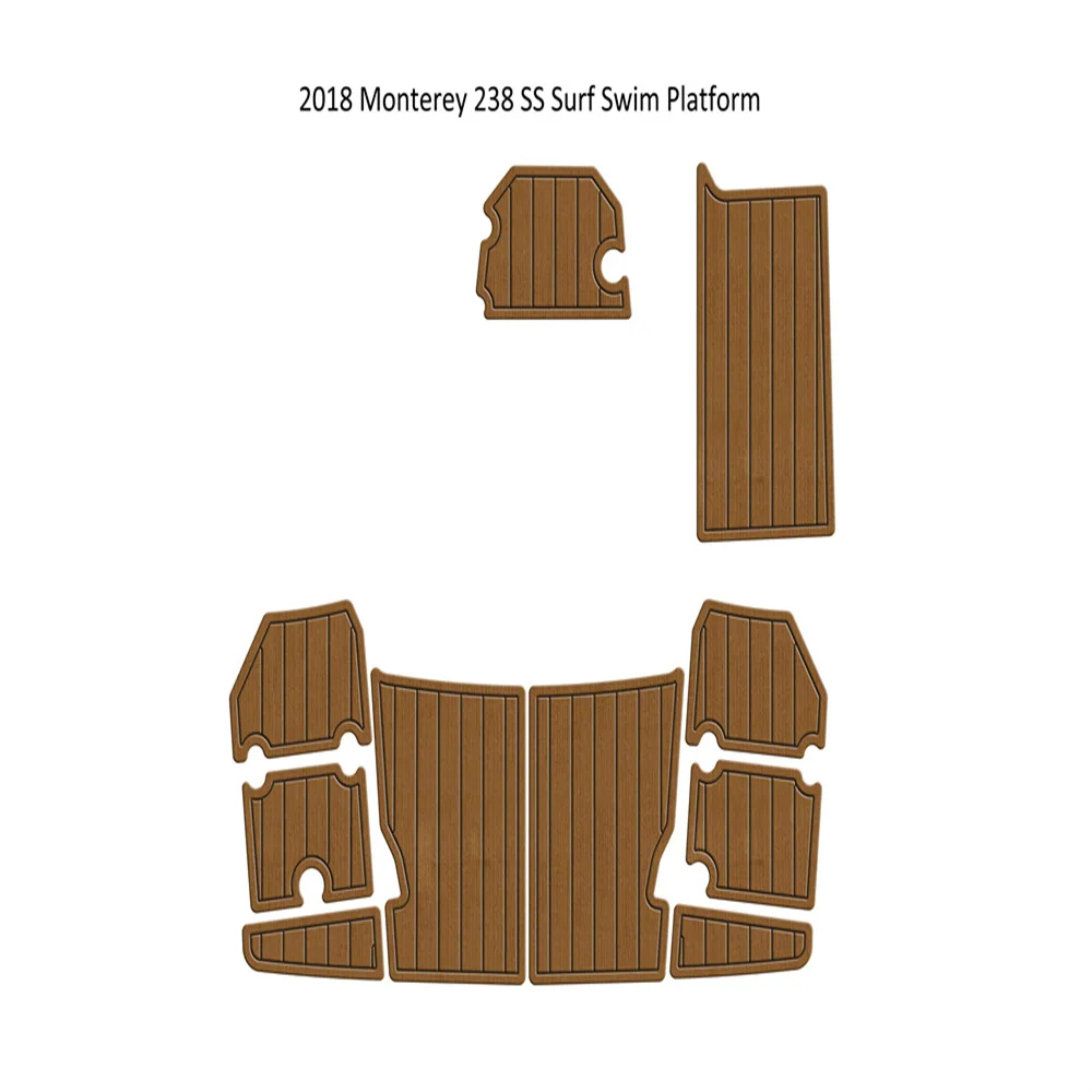 2018 Monterey 238 SS Surf Swim Platform Step Pad Boat EVA Foam Teak Deck Floor SeaDek MarineMat Gatorstep Style Self Adhesive ZA