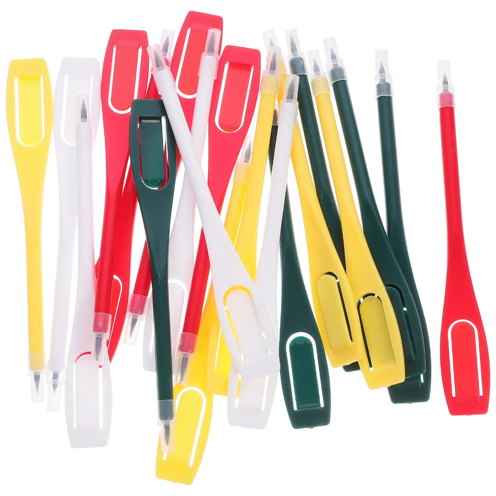 

20pcs Marker Pens 11 2cm Marker Pen Mixed Color Pencil Portable Clip Pen Score Keeper Mud Cleaner Clubs
