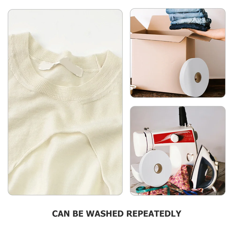 1pcs 1 Roll Blank Wash Care Labels Nonwoven Fabric Water Resistant For Clothing Garment Tagging Folder Label