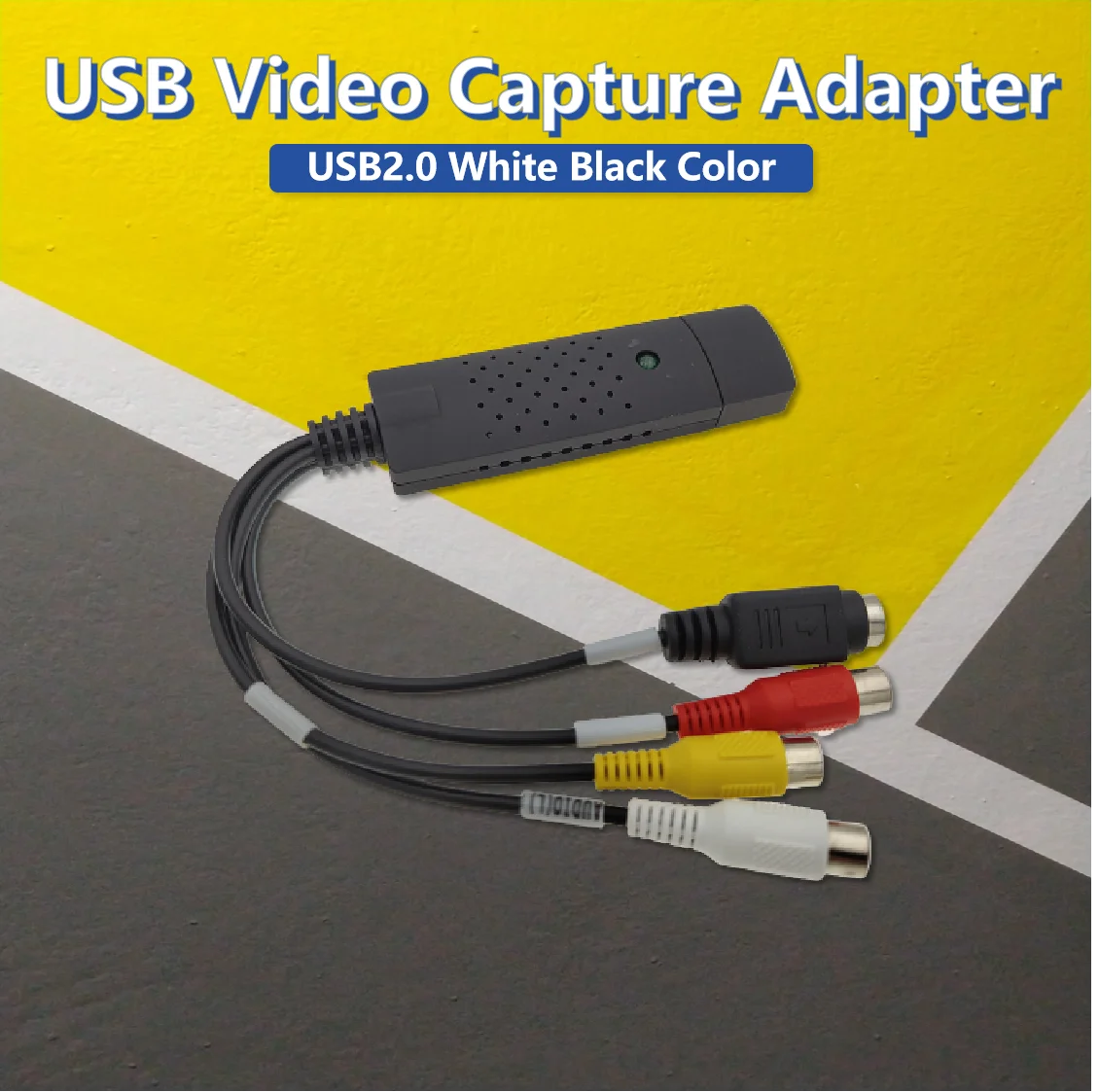 VHS to Digital Video Audio Capture Card Converter USB 2.0 4Ch Analog S-Video Adapter Audio TV DVD VHS Video Grabber