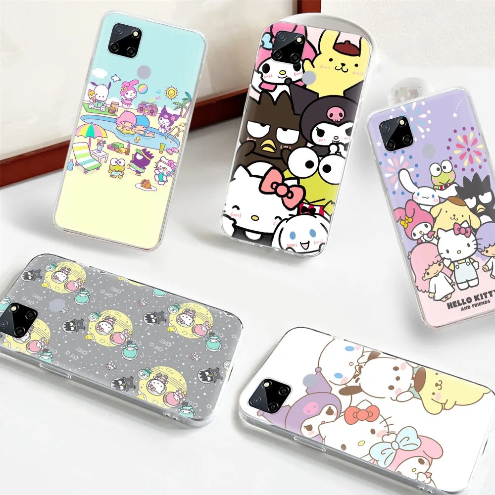 Hello Kitty Friend Transparent Phone Case for LG V60 THINQ5 G8 G8x ThinQ K9 VELVET Stylo 6 V40 V50 K30 K42 K62 Q61 Q60 Q61 Q52