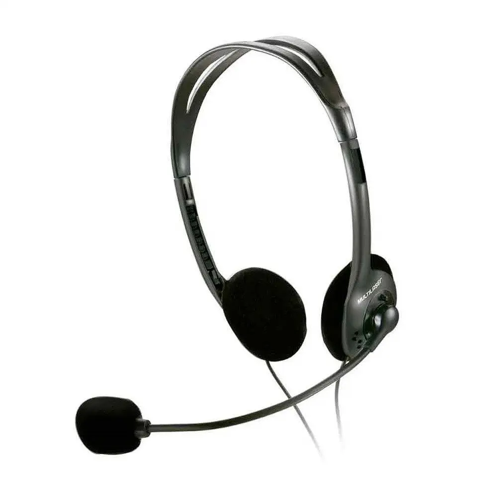 Fone With Microphone Basic Black P2 Multilaser - Ph002