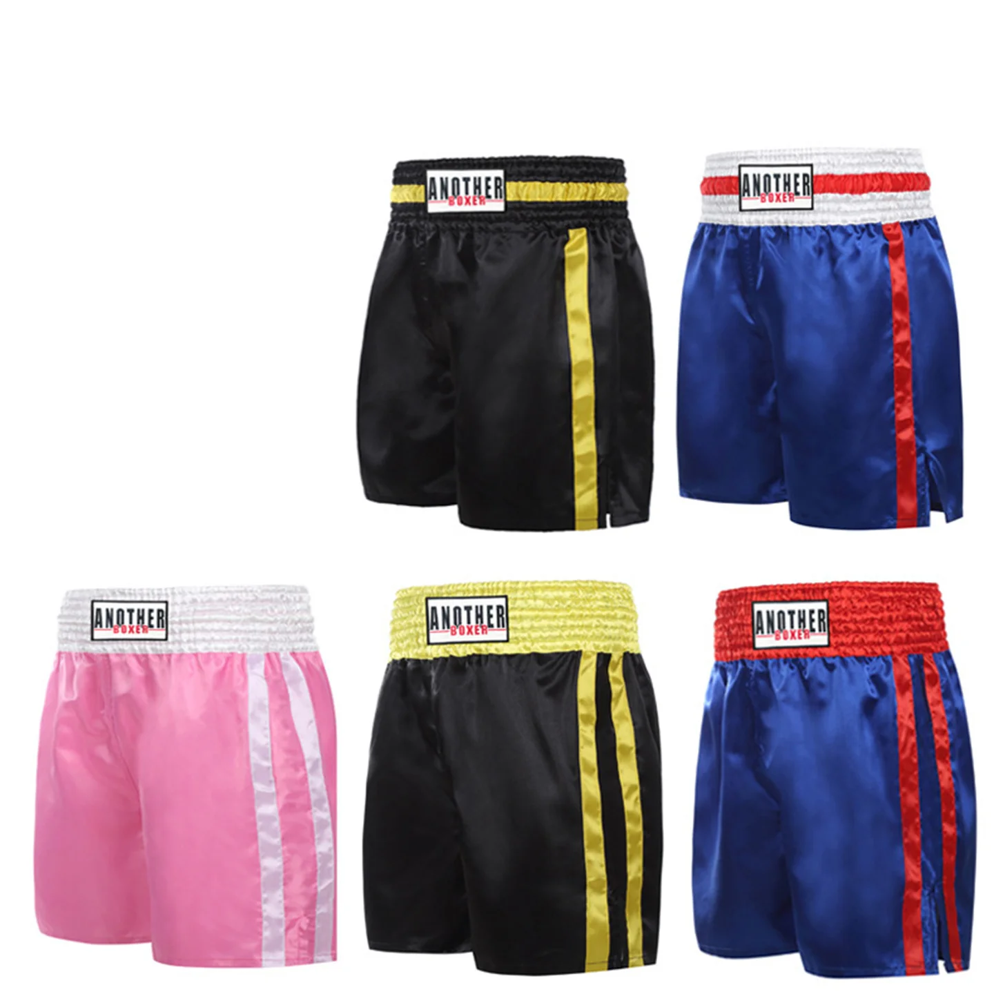 

King Of Fighters Ali Style Boxing Trunks Men And Women Sanda Fighting Thai Boxing Training Shorts Arena Competition Half Pants