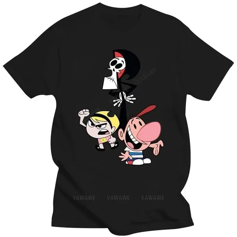 Cheap Fashion short sleeved men o-neck tee shirt Men's cotton tee shirts Men's The Grim Adventures Of Billy and Mandy T-Shirt