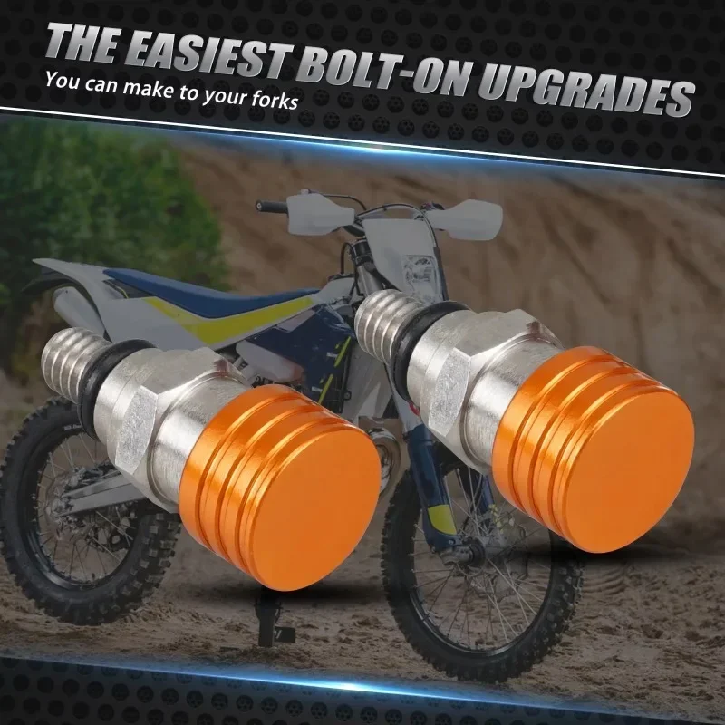 Motocicleta sangrar garfo dianteiro, válvulas de sangramento de ar para Yamaha, YZ, TTR, WR, 125, 250, 450F, Suzuki, DRZ, RM, RMX, RMZ, Kawasaki, Honda, M5x0.8