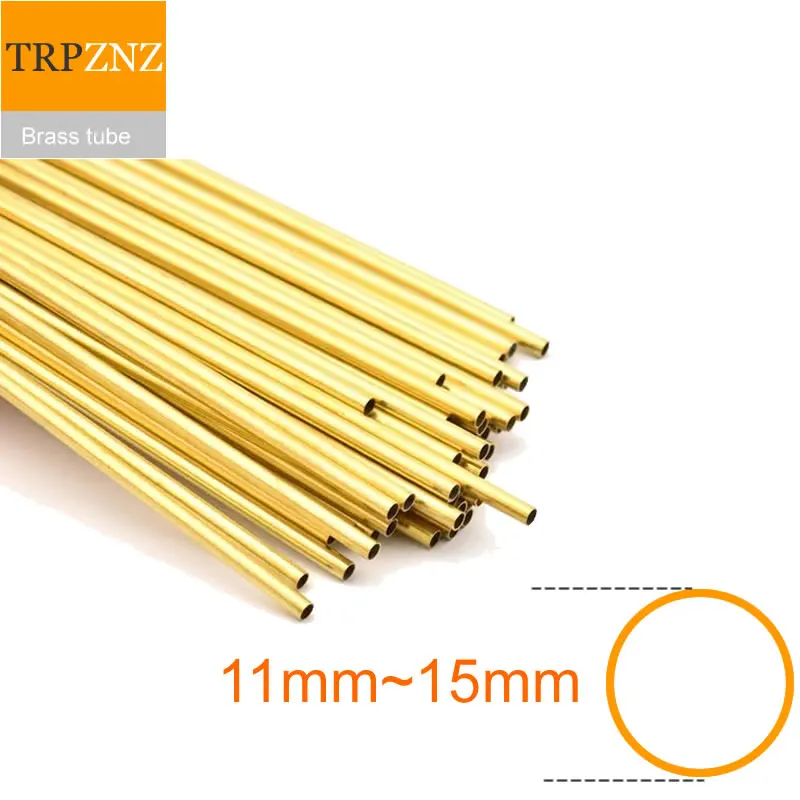 H62  brass tube outer diameter 11mm 12mm 13mm 14mm 15mm thin wall 0.2mm Capillary Hard straight Hollow brass pipe