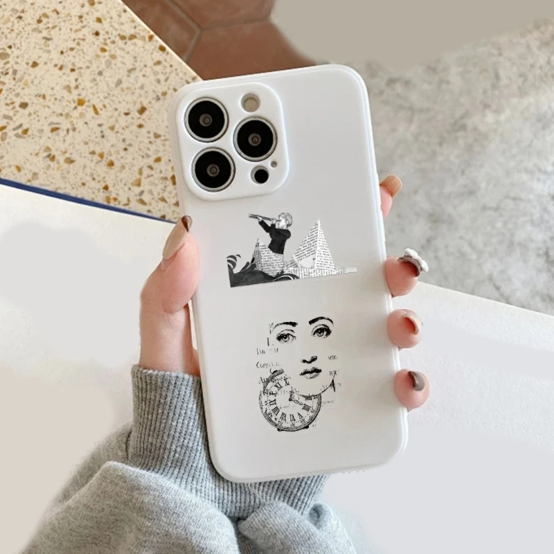 HX6A 58Pieces Aesthetic PET Sticker Water Resistant Sticker for Water Bottle Laptop Scrapbook Skateboard Phone Pencil Case