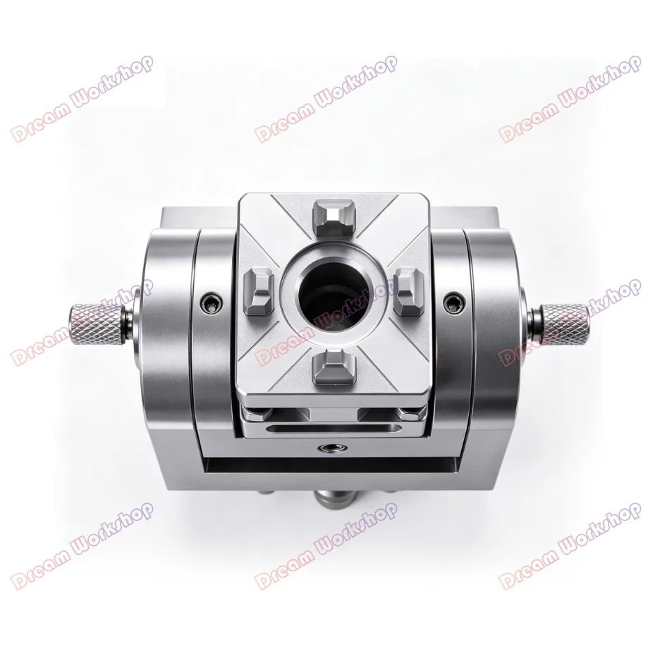 CNC Carving Chuck, D56 D80 ER/3R Interface for EDM Spark Machine Clamping, 80mm Square Pneumatic Chuck with Connecting Rod