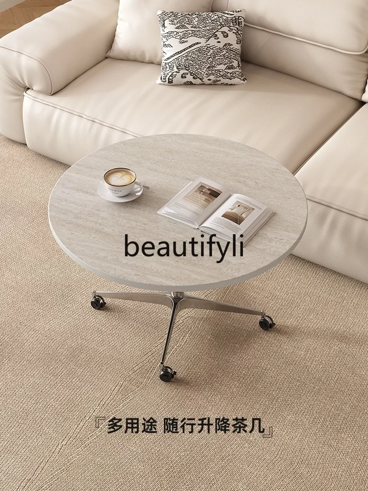Zhai Jingfeng Modern Simple Slate Fashion Hardware Rack Coffee Table Living Room Home Sofa Coffee Table