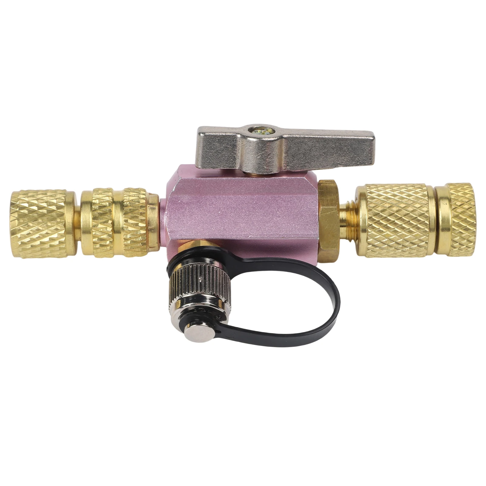 R410A Vacuum-Rated Valve Core Removal Tool Integrated Vacuum Gauge Port 5/16\