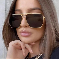 2025 Chic Double-Bridge Metal Geometric Sunglasses – Anti-Glare UV400 Women’s Beach-Travel Essential