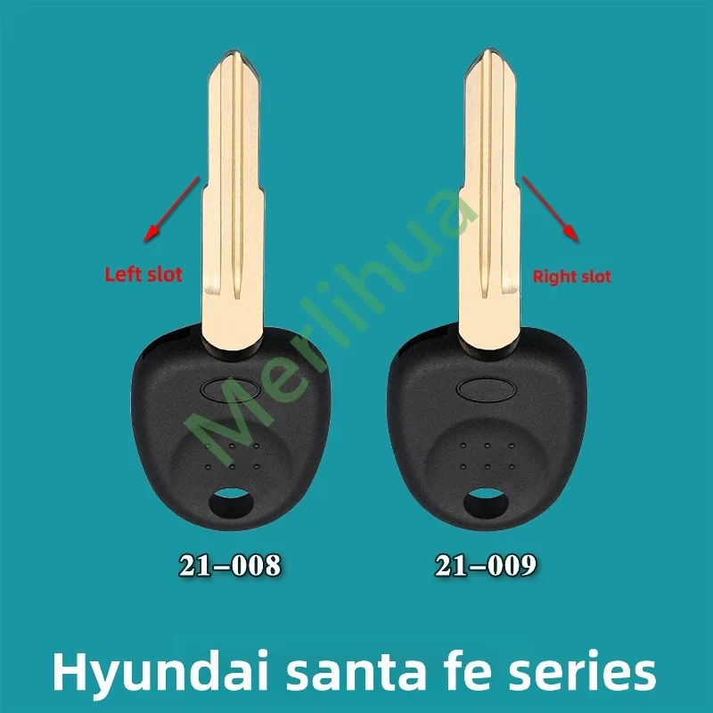 FOR Hyundai Santa Fe Huatai Santa Fe Spare Transponder Chip Key Shell, Ignition Uncut Key Blade Replacement