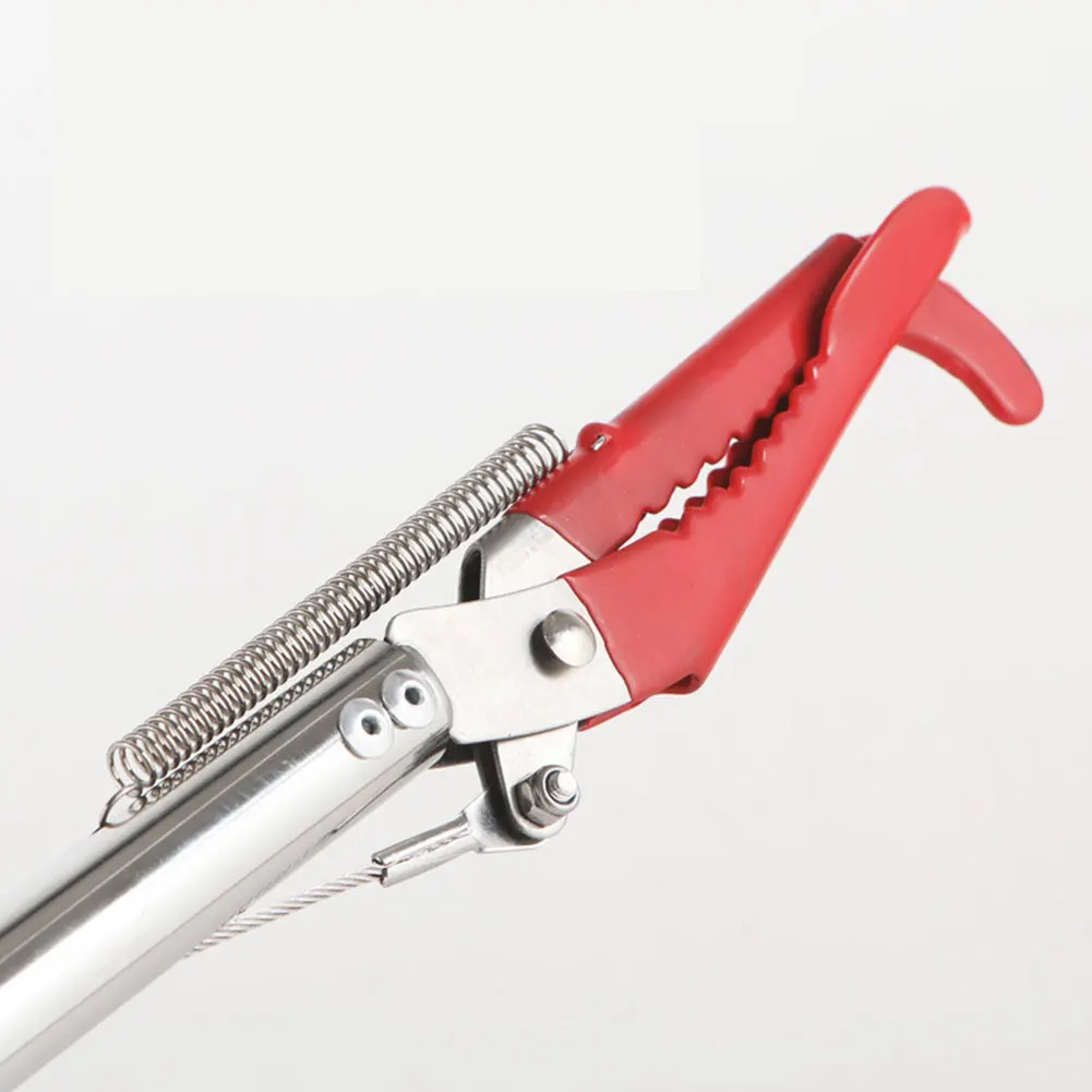 1.5 متر طوي ثعبان ملقط ثعبان الماسك تونغ واسعة الفك الفولاذ المقاوم للصدأ الزواحف المنتزع أداة ثعبان هوك الماسك لوتش القمامة كليب #4