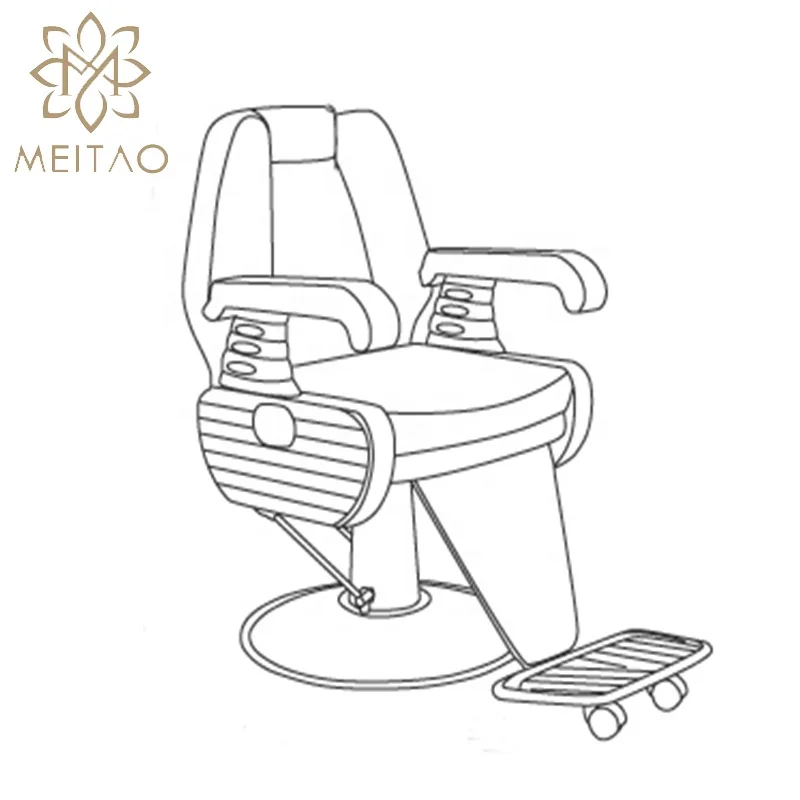 Chaise de barbier de Salon Antique classique chaise de barbier inclinable réglable chaise de barbier à pompe hydraulique