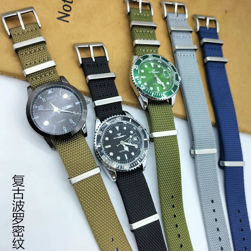 

Baltic fine nylon watch strap accessories with high-quality texture 20... 22MM for both men and women