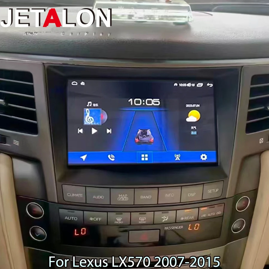 

8-дюймовый Android-экран для Lexus LX570 2007-2015: мультимедийный видеоплеер, Carplay, навигация, автомобильное радио, стереосистема, головное устройство с 4G, WiFi, GPS