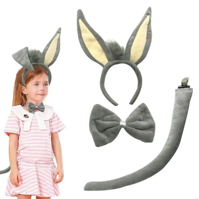 Y3NE Stretchy Pig Elephant Character Headband Practical Party Wear Accessory For Performances