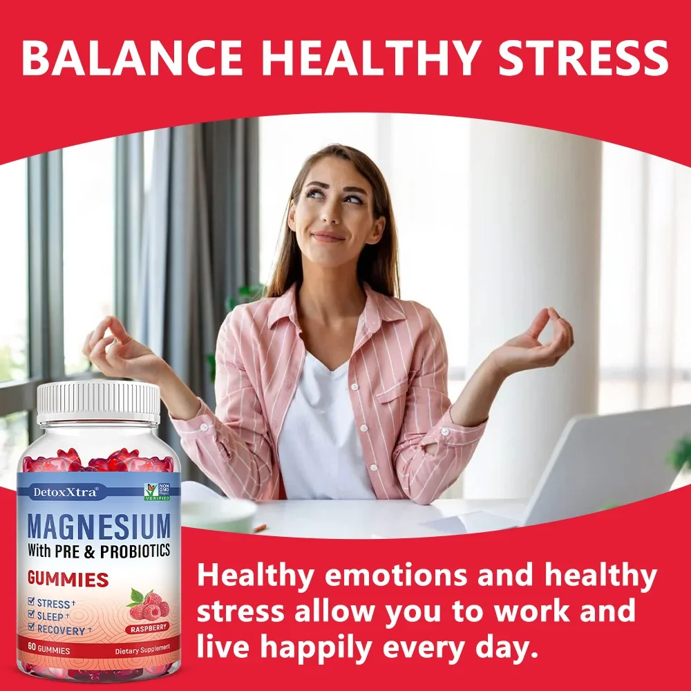 

Magnesium Gummies, Containing Prebiotics and Probiotics, Help Soothe Emotions, Strengthen Muscles and Bones, and Provide Energy