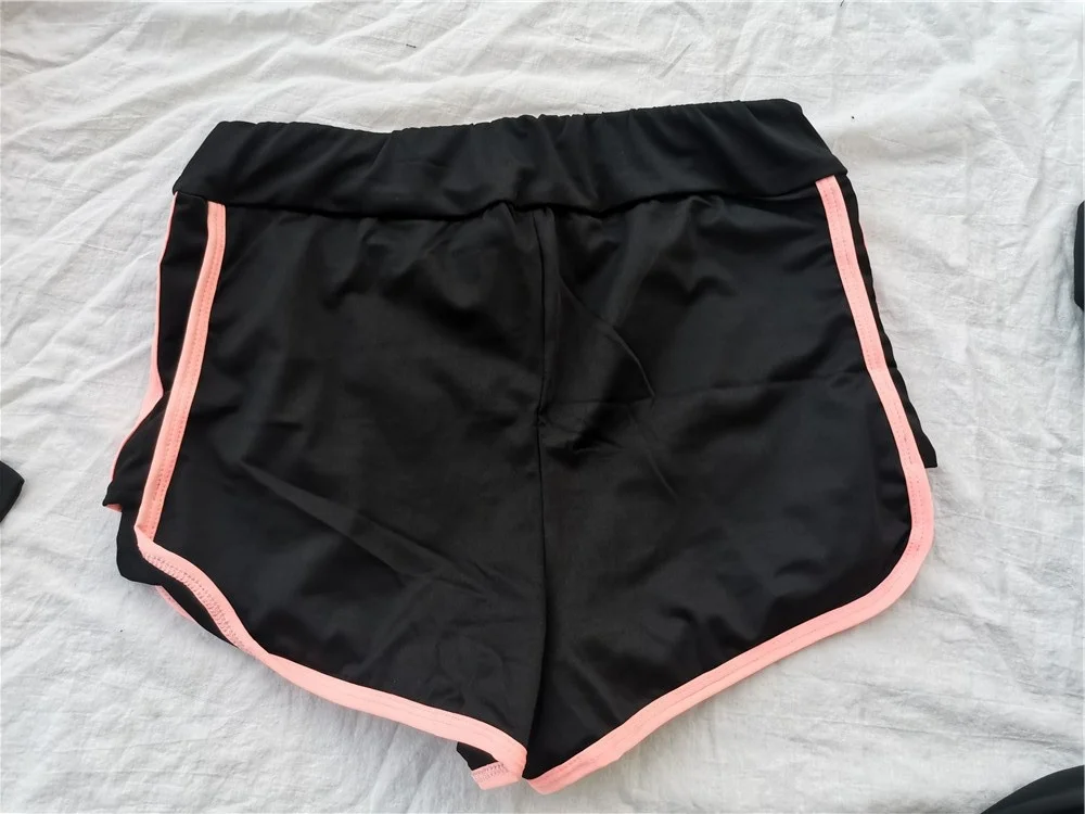 Conjunto de ropa deportiva informal para mujer, ropa de entrenamiento de cinco piezas, transpirable, absorbente para el sudor, para correr en verano