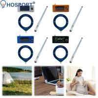 SI4732 0.5-108mhz Portable Radio 1.9inch IPS Screen FM/AM Radio with 2pcs Antenna All Band Radio Receiver HF SW MW VHF Radio