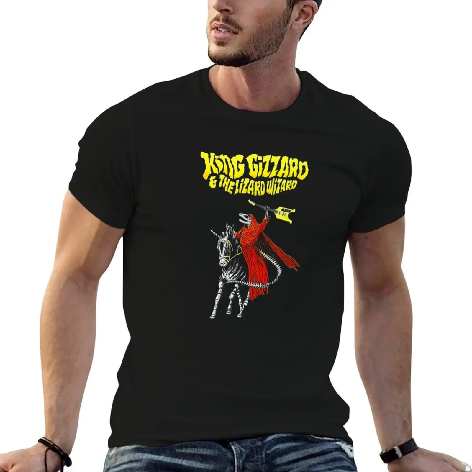 KING GIZZARD AND THE LIZARD WIZARD T-Shirt Luxury man graphic t shirt vintage shirts men